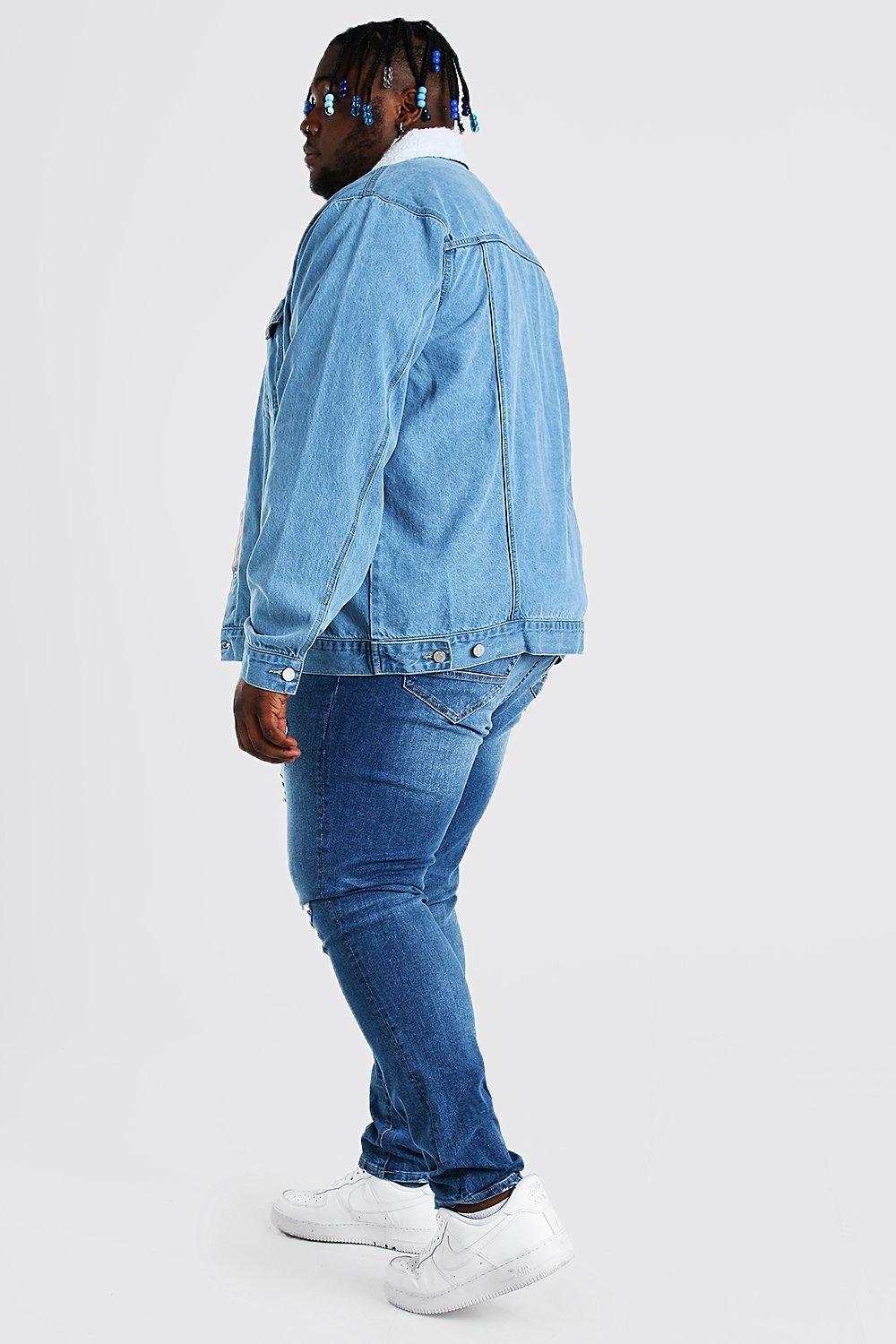 Boohoo plus cheap size denim jacket